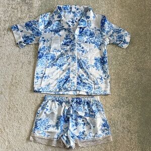 Women’s Satin Floral Pajamas